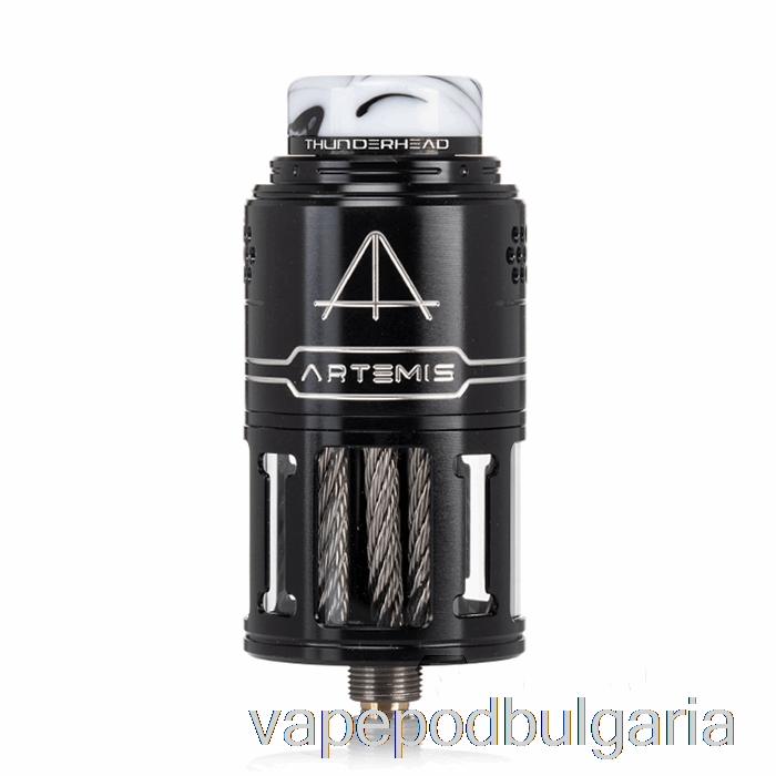 Vape Течности Thunderhead Creations Artemis V2 Top Coiler 25mm Rdta Black & Silver